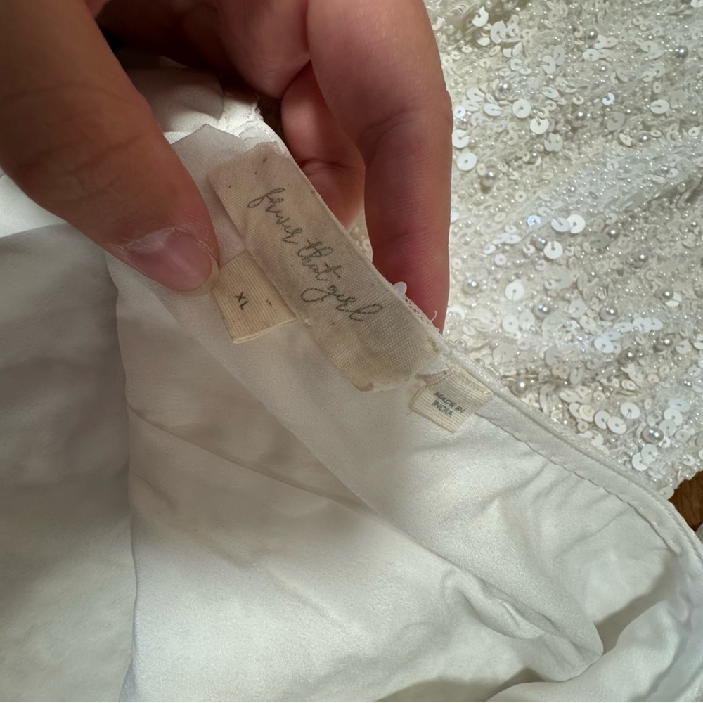 Anthropologie x Forever That Girl White Sequin Dress - Picture 6 of 6